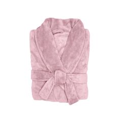 Bambury Microplush Super Soft Unisex Bathrobe Blush-Small/Medium