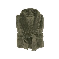 Bambury Microplush Super Soft Unisex Bathrobe - Olive