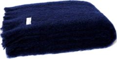 Masterweave Windermere Mohair Throw Rug Blanket - Navy