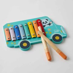 Studio Circus Kids Education Toy Wooden Xylophone Happy Bus
