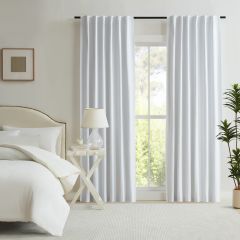 ORSON BLOCKOUT CONCEALED TAB CURTAIN WITE