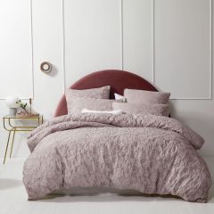 Logan and Mason Platinum Prairie Quilt Cover Set Blush