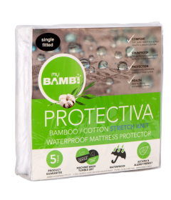 Bambi Protectiva Cotton/Bamboo Stretch Knit Waterproof Mattress Protector