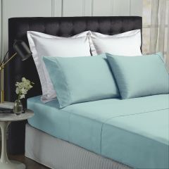 Park Avenue 500 Thread count Cotton Bamboo Sheet sets in Blue Fog