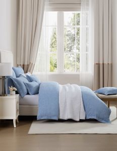 Private Collection Marbella Quilt Cover Set Blue