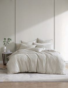 Private Collection Urban Waffle Quilt Cover Set Stone