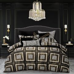Davinci Piazza Quilt Cover Set Gold