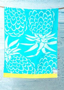 Renee Taylor Cotton Jacquard Velour Extra Large Beach Towel