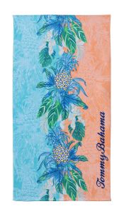 Tommy Bahama Pineapple Splash Beach Towel Aqua/Coral