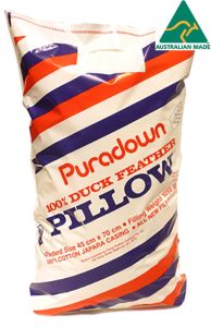 Puradown Australian 100% Duck Feather Standard Size Pillow