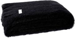 Masterweave Windermere Mohair Knee Wrap Throw Blanket-Raven