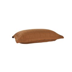 Bambury Luxe Belgian Linen Quilted Standard Pillow Sham -Rust