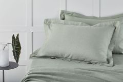 Sheridan Abbotson Belgian Linen Tailored Pillowcase Pair Pistachio