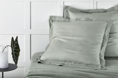 Sheridan Abbotson Belgian Linen Tailored European Pillowcase Pistachio