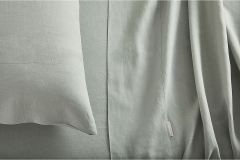 Sheridan Abbotson Belgian Linen Standard Pillowcase Pair Pistachio