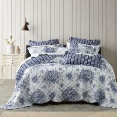 Bianca Amorette Bedspread Set Blue