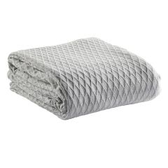 Bianca Gosford Cotton Blanket Silver