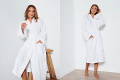 Sheridan Quick Dry Luxury Unisex Bathrobe White Small/Medium