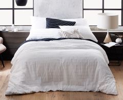Sheridan Beldon King Bed Quilt Cover Set in White