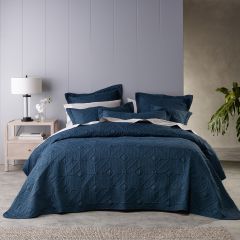 Bianca Kazimir Coverlet Set Navy