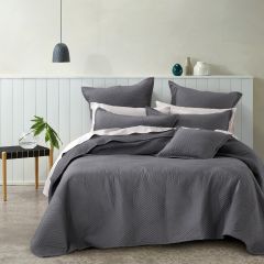 Bianca Kingsley Coverlet Set Coal