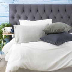 Renee Taylor Solana Washed Cotton Textured Quilt cover set 4-Colours
