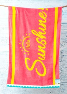 Renee Taylor Cotton Jacquard Velour Extra Large Beach Towel