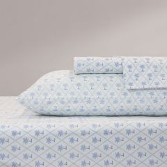 Tommy Bahama Diamond Palm Sheet Set Breeze Blue