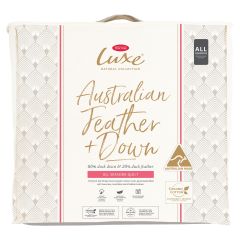 Tontine Luxe Australian White Duck Feather & Down Quilt -All Seasons