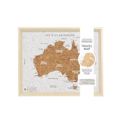 SPLOSH Travel Board Australia Map Desk 27cm x 22cm