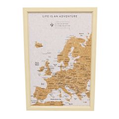 SPLOSH Travel Board Europe Map Small 53.5cm x 36.5cm