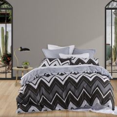 Logan & Mason Tycen Quilt Cover Set Black