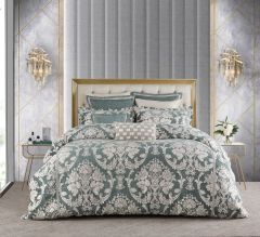 Davinci Coronet Quilt Cover Set Sage