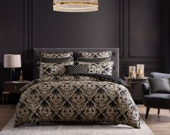 Davinci Vercelli Quilt Cover Set Noir