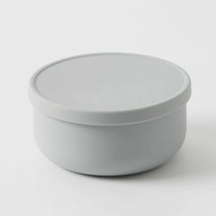 Nordic Kids Henny Silicone Bowl with Lid - Steele