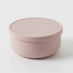 Nordic Kids Henny Silicone Bowl with Lid - Musk