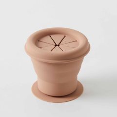 Henny Silicone Collapsible Snack Cup - Terracotta