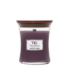 WoodWick Amethyst & Amber Medium Scented Candle