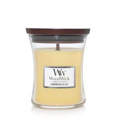 WoodWick Lemongrass & Lily Medium Scented Candle