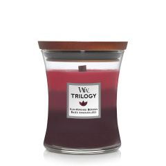 WoodWick Sun Ripened Berries Trilogy Medium Scented Candle