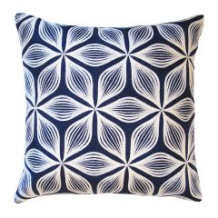 Zaab Cascade Navy Cushion 45x45cm
