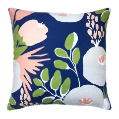 Zaab Penelope Navy Feather Filled Cushion 50x50cm