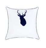 Bianca Deer Navy European Pillowcase