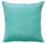 Bianca Vivid Coordinates Aqua Quilted European Pillowcase