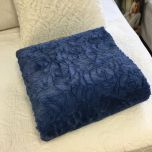 Angads Cozy Rose Throw in True Blue Colour 160x160cm