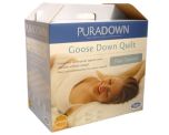 Puradown Four Seasons Clip Together White Goose Down and Feather Quilt
