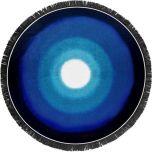 VAGABOND Blue Lagoon Cotton Terry Velour 150cm Round Beach Towel