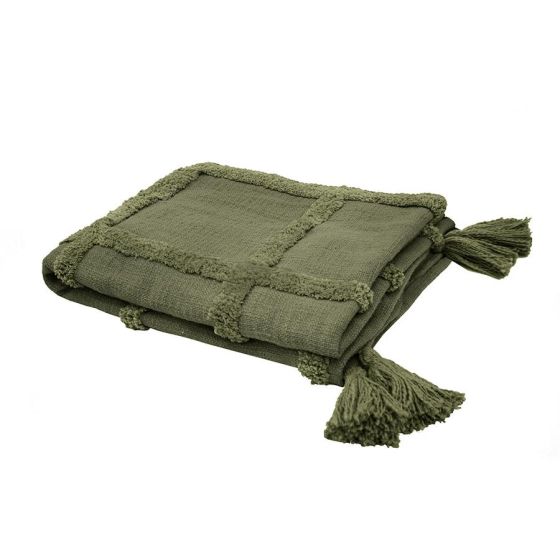 Bambury Percy Moss Throw Rug|Cushion