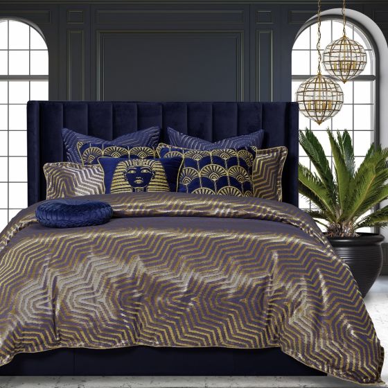 Davinci Cairo Quilt Cover Set Gold