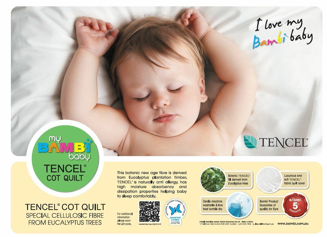 Buy Bambi Machine Washable Tencel Cot Quilt For Babies Online in